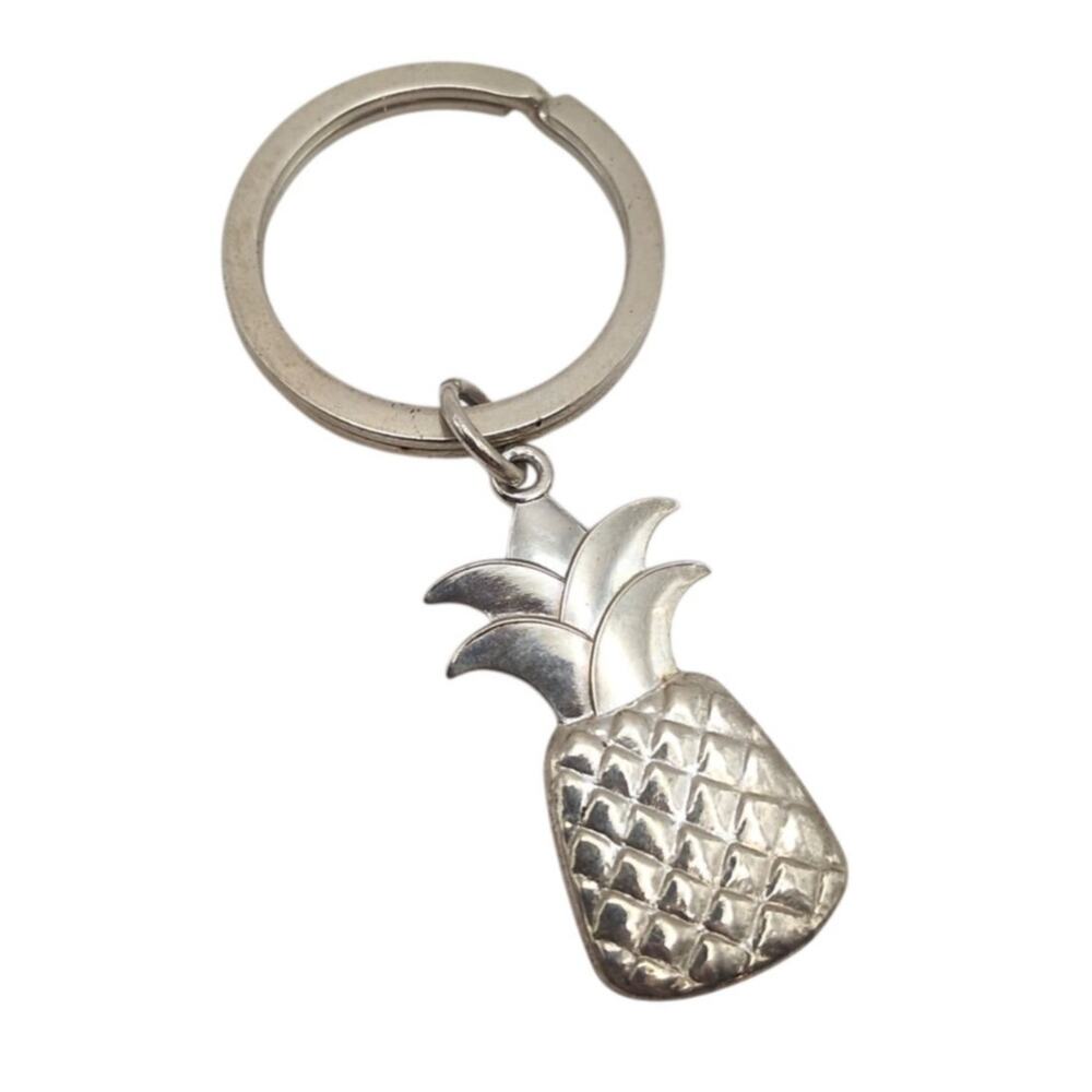 VTG Y2K Tiffany & Co Authentic Sterling Silver 925 Pineapple Keychain Bag Charm